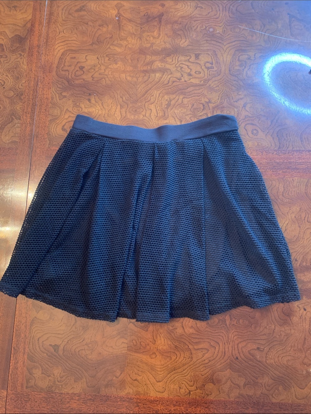 Wurl Black Mesh Skater Skirt